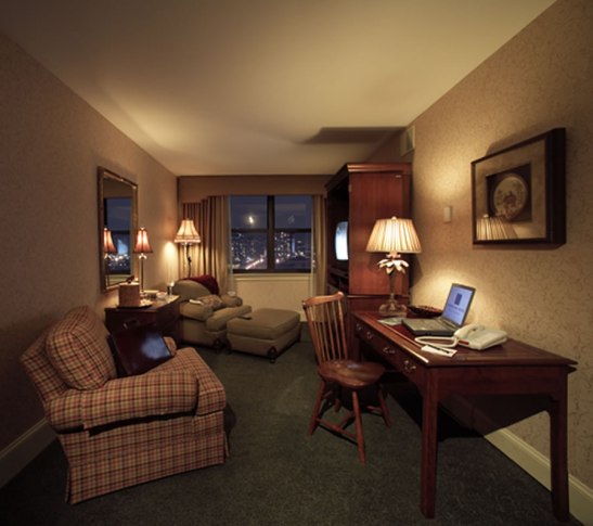 Hotel room office